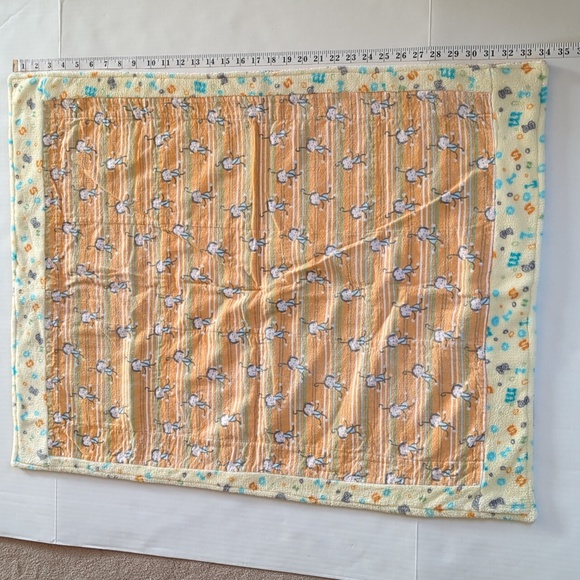 Handmade Patchwork Flannel Reversible Baby Blanket - Picture 11 of 16